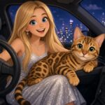 Can A Bengal Cat Really Take Over The Co-Pilot Seat In A Big Black Jeep? Can A Bengal Cat Really Take Over The Co-Pilot Seat In A Big Black Jeep - comic illustration