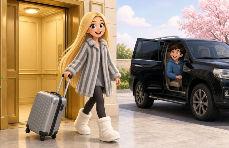How Many Coats, Suitcases And Boots Does A Winter Escape Need - comic illustration