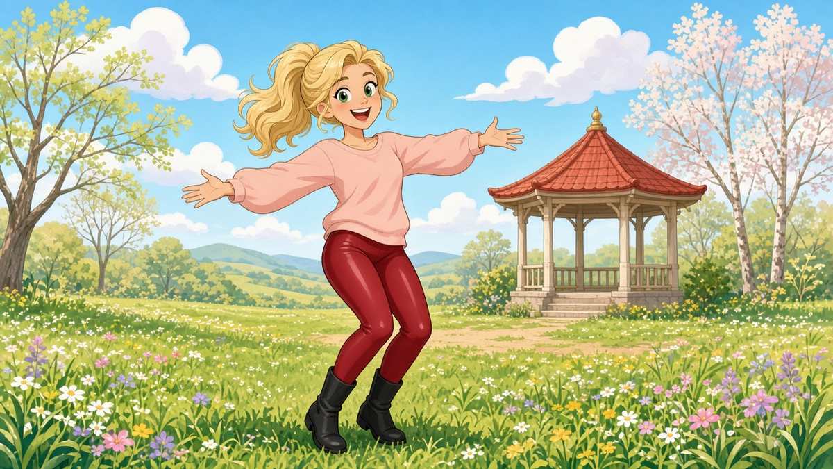 Is A Spring Meadow The Best Dance Floor In Town Or Just The Muddiest - comic illustration