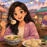 Is One Dumpling Ever Enough When The Night Market Smells This Good - comic illustration